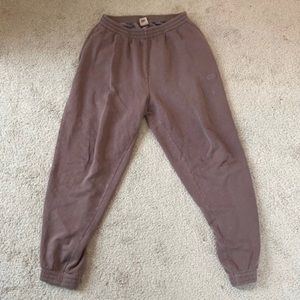 Pink campus joggers